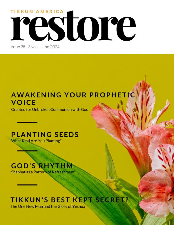 Tikkun America RESTORE Magazine Sivan | June 2024