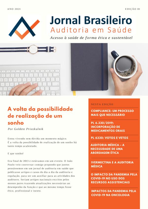 Jornal Brasileiro de Auditoria em Saúde JBAS Ed 2021 01